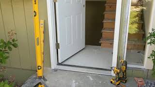 Jeld Wen Front Door Installation  Really crappy products and craftsmanship PART 1 [upl. by Nuris]