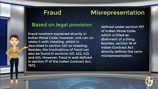 What is Difference Between Fraud amp Misrepresentation [upl. by Asiram]