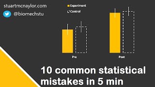 Ten Statistical Mistakes in 5 Min [upl. by Tilney]