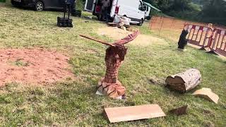 A fabulous range of wooden sculpture at Caerleon festival 2024 [upl. by Christie753]