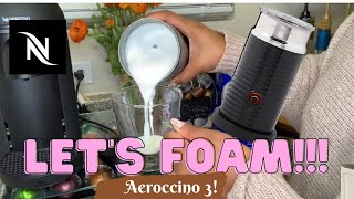 How To Foam Milk With Aeroccino 3 Make Coffee With Foam Tips amp Tricks  Easy Foamed Latte Recipe [upl. by Helm13]