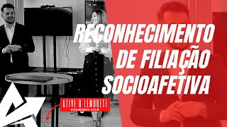 DIREITO DE FAMÍLIA Reconhecimento de filiação socioafetiva [upl. by Haydon]