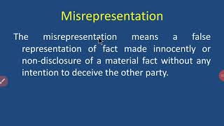 Misrepresentation [upl. by Ahset]